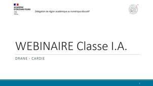 CLASSE IA - WEBINAIRE #3 - 23/01/2026