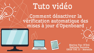 Tutoriel OpenBoard n°2 - Désactiver la vérification automatique des MàJ