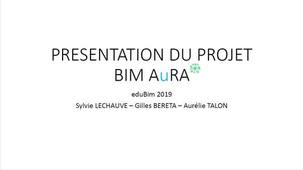 Projet BIM-AuRA - EduBIM 2019