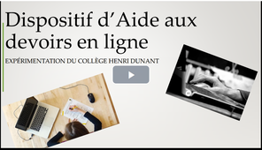 Devoirs faits en ligne - Webinaire