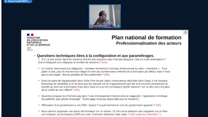 Webinaire 14 septembre - SOFIA FMO -Questions liées à la configuration et aux paramétrages techniques
