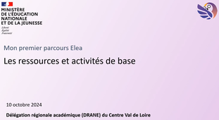 Les activités de base dans Elea