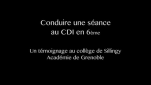 Conduire une séance au CDI en 6ème