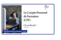 DRH/EAFC - Compte Personnel Formation (CPF)