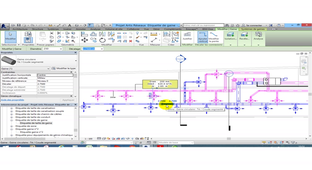 BIM - Création d'un réseaux de gaines de ventilation dans REVIT : Annoter les gaines