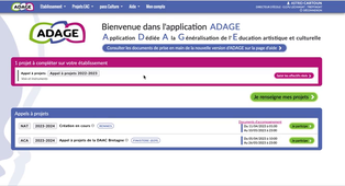 Comment nommer un rédacteur de projet dans Adage (pour les chefs d'établissement)