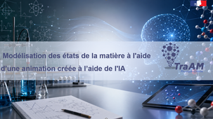 Modélisation des états de la matière à l’aide d’une animation créée avec l’IA.
