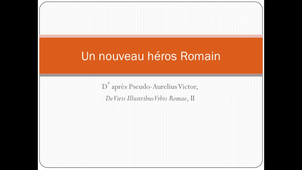 Un nouveau héros romain