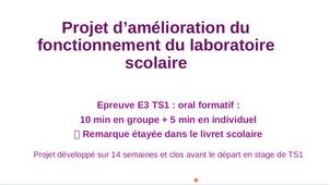 5. Projet amelioration laboratoire