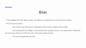 L'IA avec les élèves - Développer son esprit critique en comparant son propre travail aux propositions de différents modèles d'IA