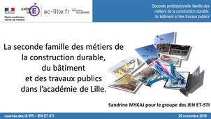 Exemple de mise en oeuvre de la classe de seconde par famille des métiers de la construction durable et des travaux publics