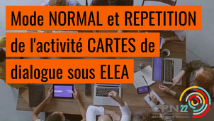 Eléa - Utilisation du mode NORMAL et REPETITION dans une activité H5P : Cartes de dialogue (Dialog cards)