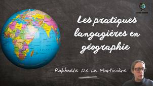CAFES GEO - 05 - Raphaëlle De La Martinière : « Les enjeux du développement du vocabulaire en cours d’histoire-géographie »