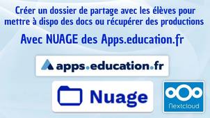 Tuto Nuage - Créer un dossier de partage avec les élèves sur ordinateur, tablette...
