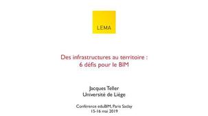 Des infrastructures au territoire : 6 défis pour le BIM - EduBIM 2019 - CultureSciences de l'Ingénieur