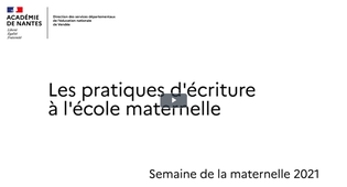 Vie pedagogique des DSDEN - Semaine académique de la maternelle