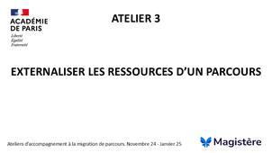 Atelier 3_Externaliser les ressources d'un parcours