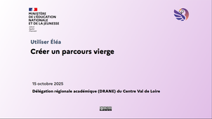 Créer un parcours Éléa vierge