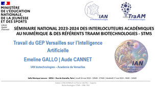 2024 - IA en Académie de Versailles - SemNat Biotechnologies-STMS