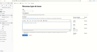 Faire un ticket sur la Forge