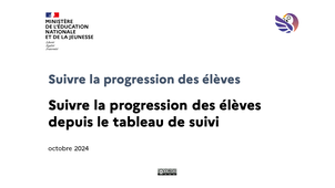 Suivre la progression des élèves > Suivre la progression des élèves depuis le tableau de suivi