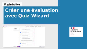 Créer une évaluation avec Quiz Wizard