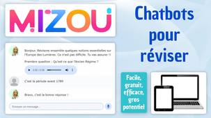 Tuto IA - Mizou, créer des chatbots pour mémoriser, réviser les notions en s'exprimant librement