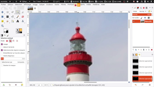 Modifier la couleur d'un élément particulier avec GIMP