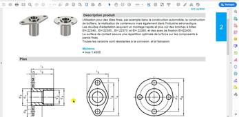 ONSHAPE modeleur 3D SaaS - Les autres fonctionnalités: Configuration pour des composants standards.