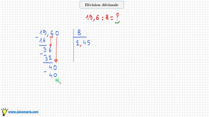 Division décimale - J'ai compris