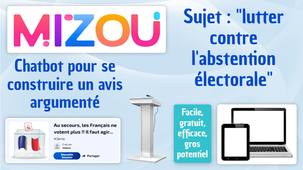 Tuto MIZOU - Un chatbot pour se construire un avis argumenté sur le sujet 