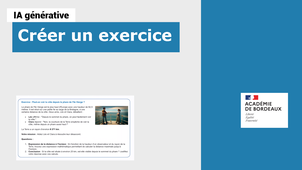 Créer un exercice