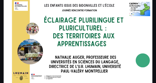 6 - Éclairage plurilingue et pluriculturel : des territoires aux apprentissages - Nathalie Auger