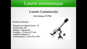OS2a-3 : Lunette astronomique (grossissement)