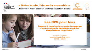 Comment favoriser les apprentissages en s’appuyant sur le développement des compétences cognitives ?