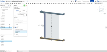 ONSHAPE modeleur 3D SaaS - Exploitation en métallerie Ajout de profilés.