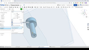 ONSHAPE modeleur 3D SaaS - TP Presse: Guide de création de la fourche porte poinçon