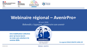 Webinaire Avenir pro+