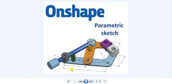 Vidéo associée à la ressource :  ONSHAPE modeleur 3D SaaS - Les autres fonctionnalités: Conception paramètrique - Partie 2