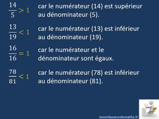 Comparer une fraction à 1 - Jean Yves Labouche