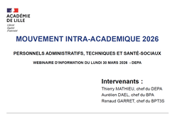 Webinaire Mouvement Intra académique - 2026
