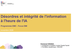 Désordres et intégrité de l'information à l'heure de l'IA