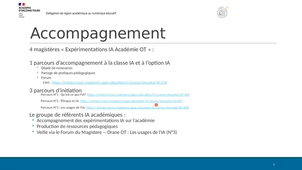 Classe IA : Webinaire d'accompagnement N°4