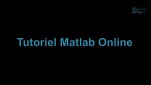 Tutoriel Matlab Online