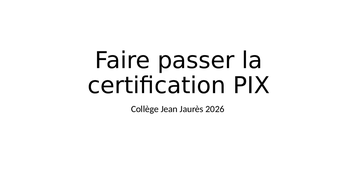 Réunion Certification Pix