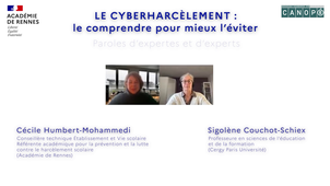 Le cyberharcèlement #2 - Parole d'experte : Sigolène COUCHOT-SCHIEX (Université de Cergy Paris)