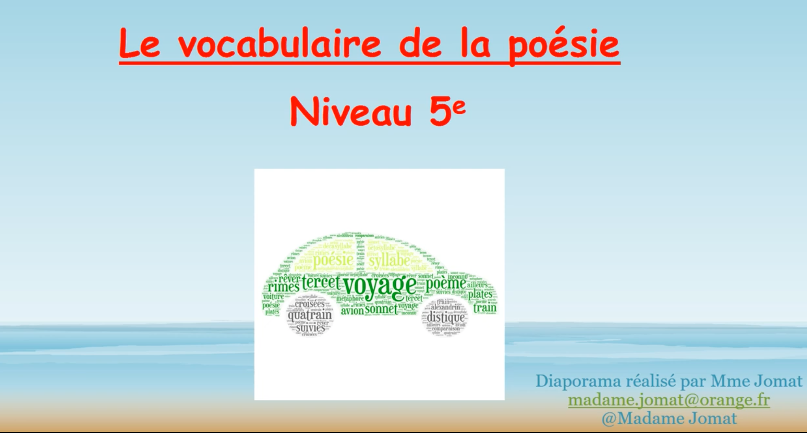 PodEduc - Vocabulaire De La Poésie 5e