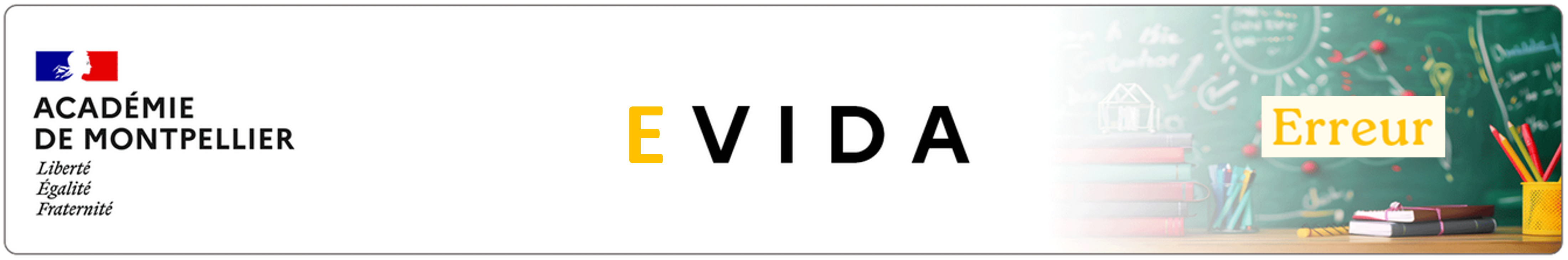 Bannière ERREUR