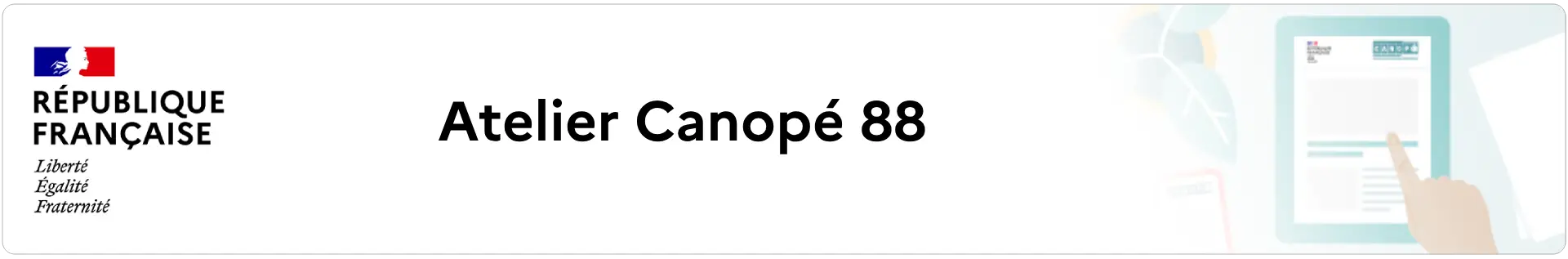 Bannière Atelier Canopé 88