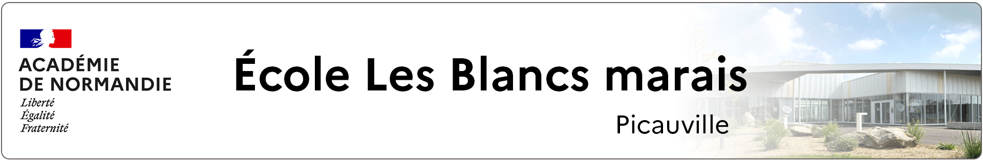 Bannière Normandie - École Les Blancs marais -  Picauville